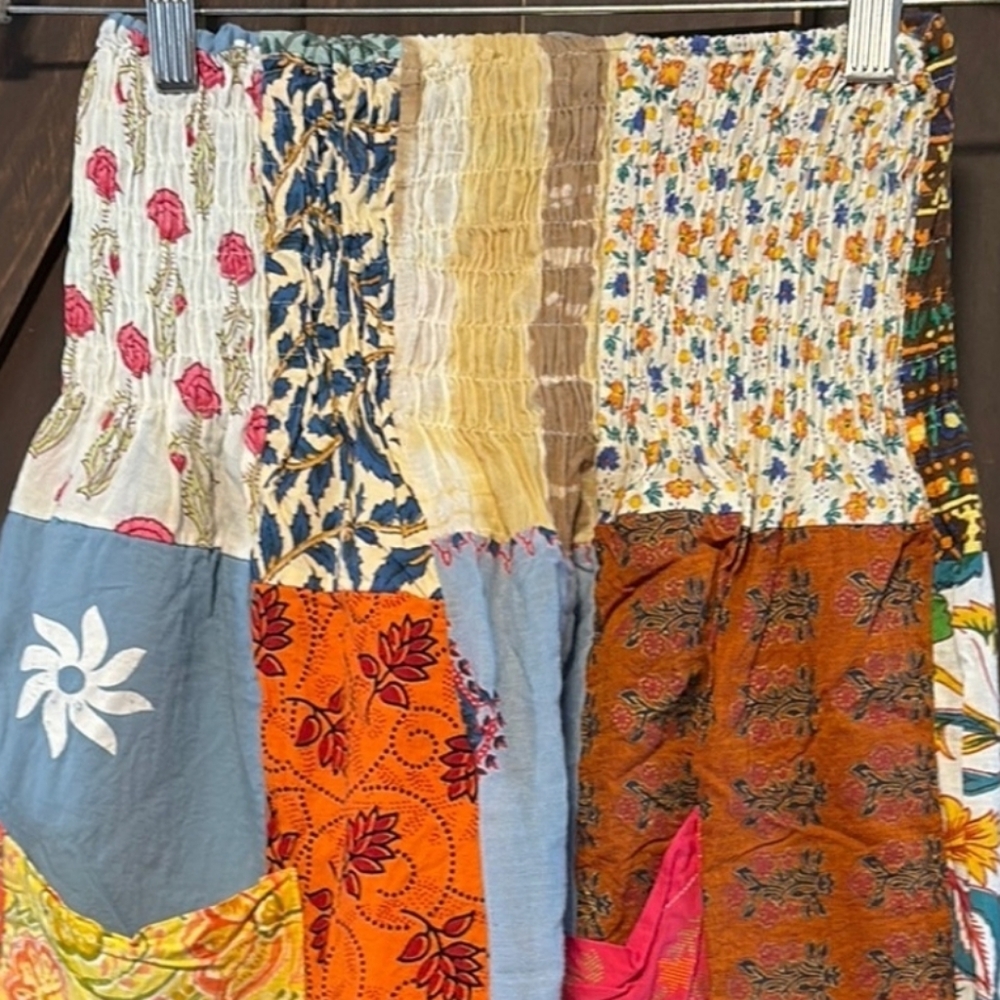 Jessica Multicolor Patchwork Pants - image 6